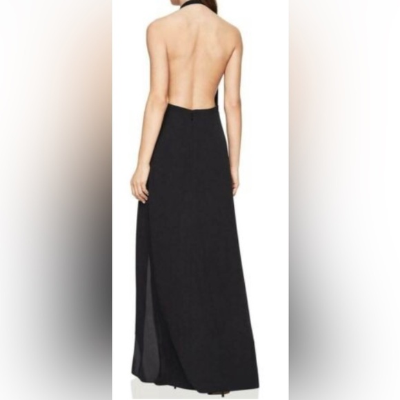 BCBGmaxazria Angeline black halter gown - Picture 3 of 14